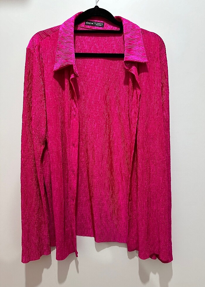 Fuşya Şık Gömlek - Görsel 2