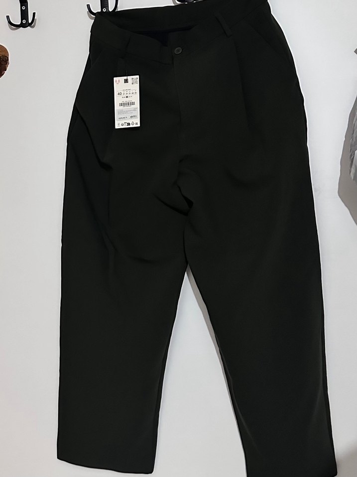 Zara Bol Kesim Erkek Kumaş Pantolon - Görsel 3