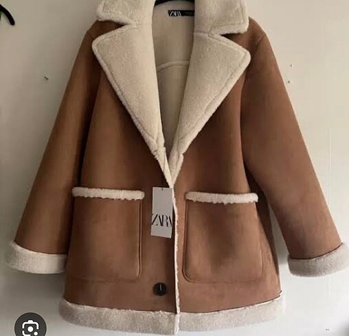 Zara Zara Kürk Süet Kaban