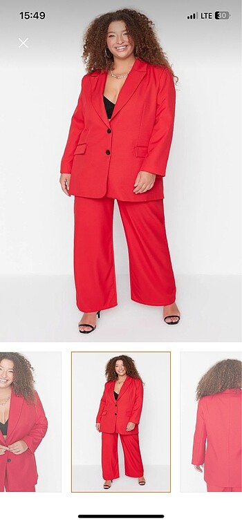 Trendyol & Milla Kırmızı oversize ceket