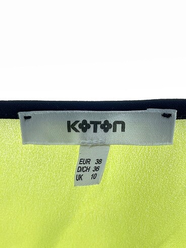 38 Beden sarı Renk Koton Bluz %70 İndirimli.