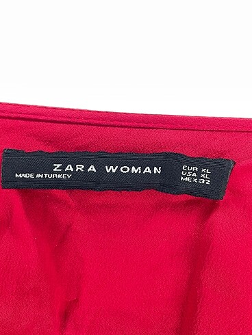 xl Beden kırmızı Renk Zara Bluz %70 İndirimli.