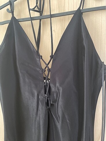 Zara zara saten elbise