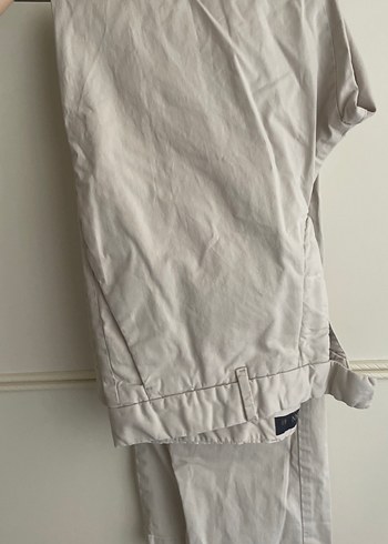 Bej Keten Regular Fit Erkek Pantolon