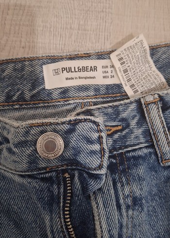 s Beden mavi Renk pull and bear s beden geniş paça jean