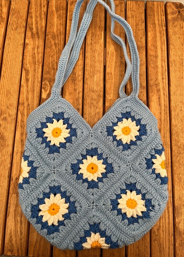 Örgü #motif çanta
 - Görsel 2