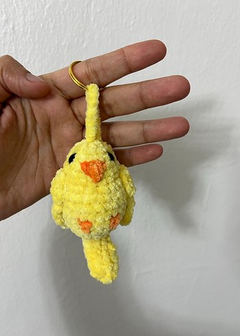 Sarı muhabbet kuşu Anahtarlık - Görsel 3