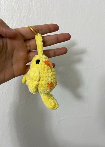 Sarı muhabbet kuşu Anahtarlık - Görsel 5