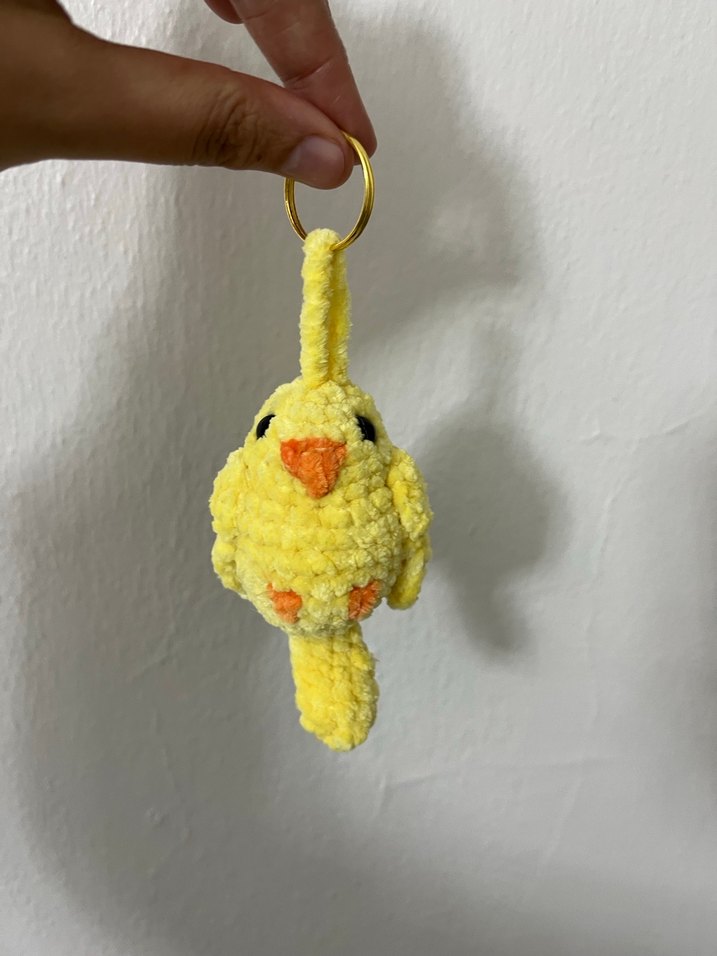 Sarı muhabbet kuşu Anahtarlık - Görsel 4