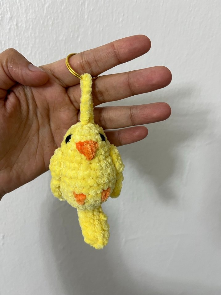 Sarı muhabbet kuşu Anahtarlık - Görsel 3