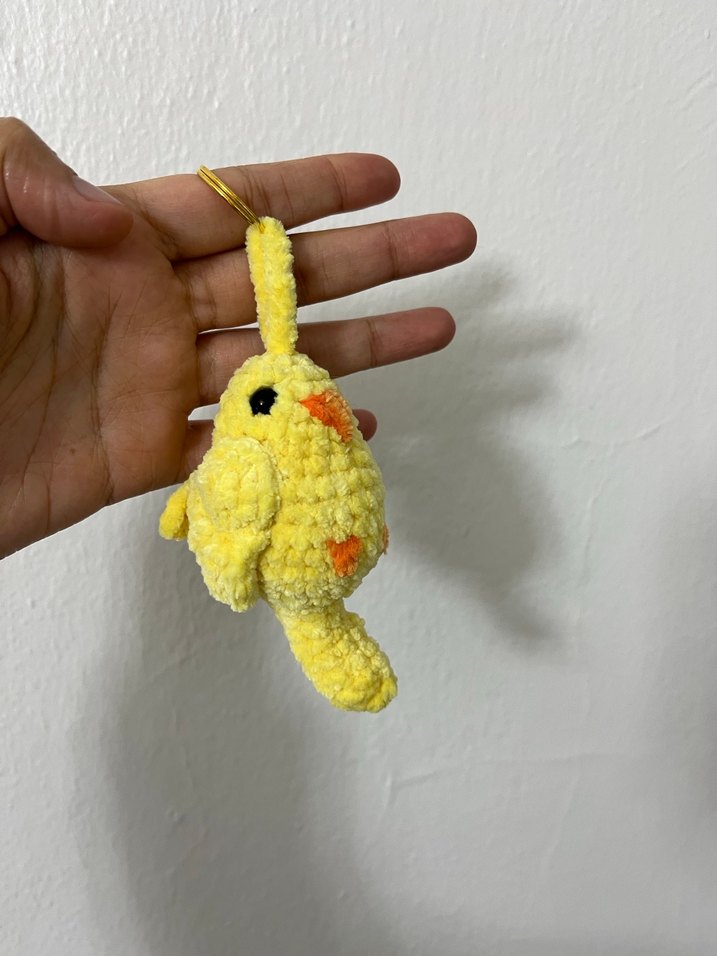 Sarı muhabbet kuşu Anahtarlık - Görsel 5