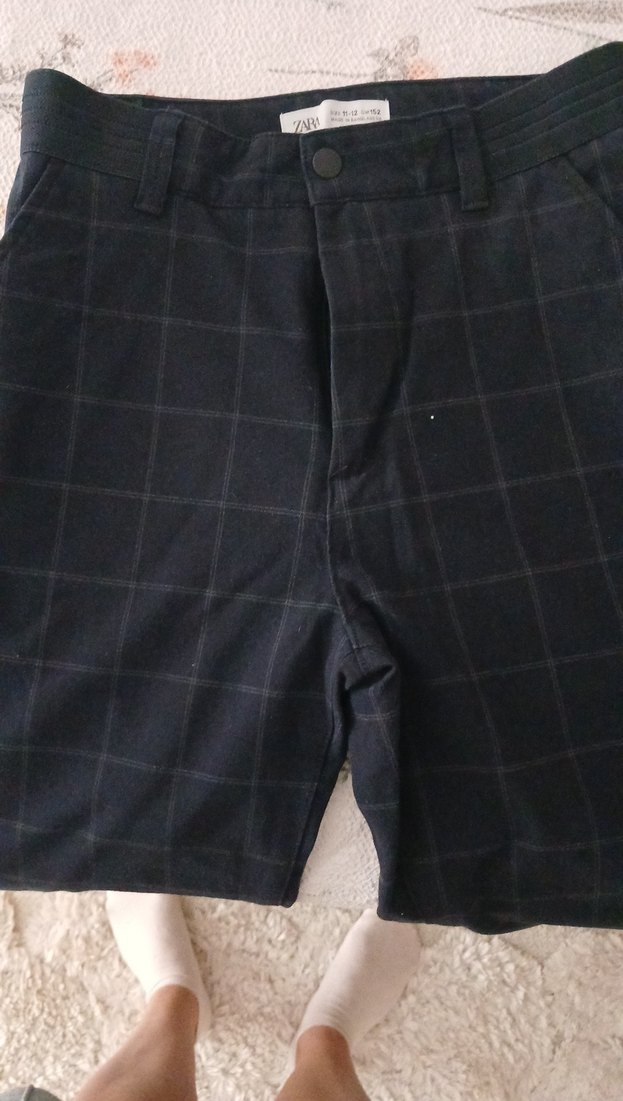 Lacivert Zara erkek çocuk -  Kumaş Pantolon - Görsel 4