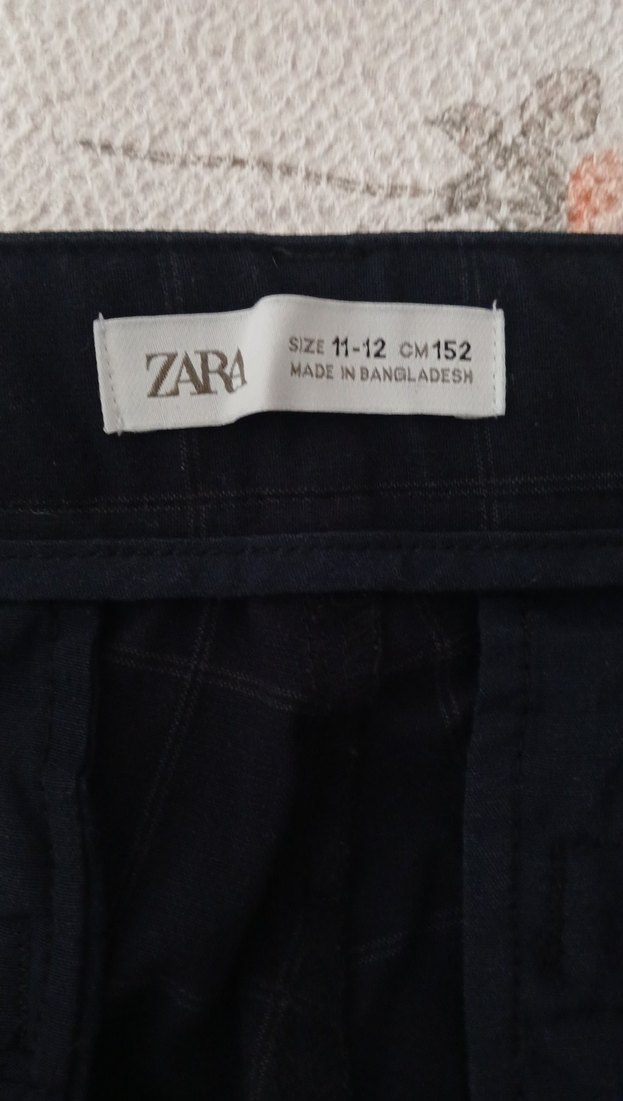 Lacivert Zara erkek çocuk -  Kumaş Pantolon - Görsel 2