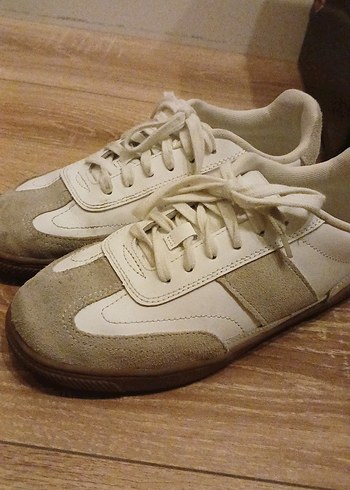 Beyaz Kadın Sneakers Wedge Topuklu - Görsel 2