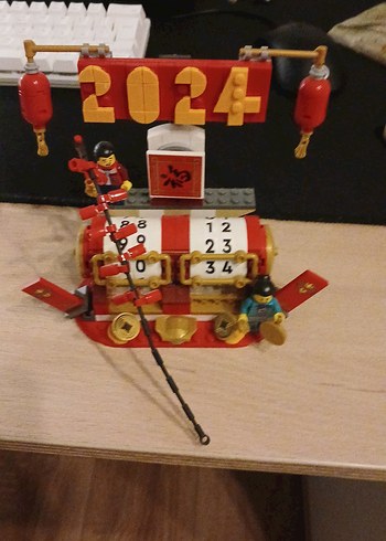 2024 Temalı Kırmızı Lego Seti - Görsel 5