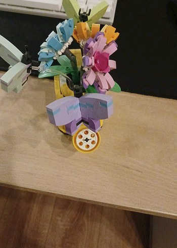 Pastel Renkli Lego Çiçek Aranjmanı - Görsel 2