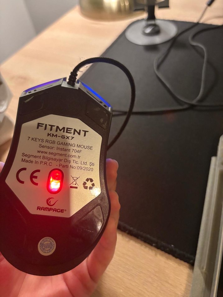 Kablolu Siyah Oyun Mouse'u RGB Aydınlatmalı - Görsel 5