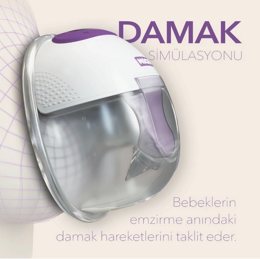 Mochi Giyilebilir Göğüs Pompası Mor - Görsel 5