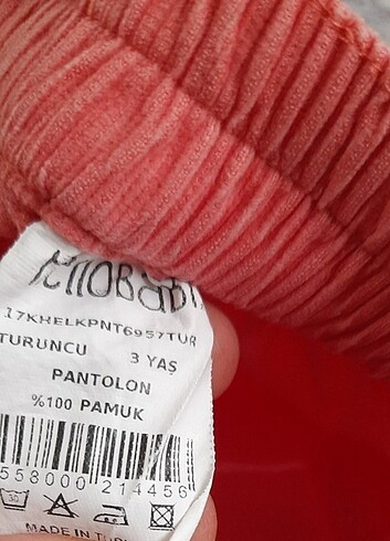 4 Yaş Beden turuncu Renk 3 yaş kız çocuğu pantolonu