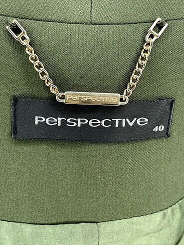 40 Beden haki Renk Perspective Blazer %70 İndirimli.