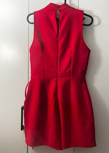 trendyolmilla kırmızı tulum - Görsel 3