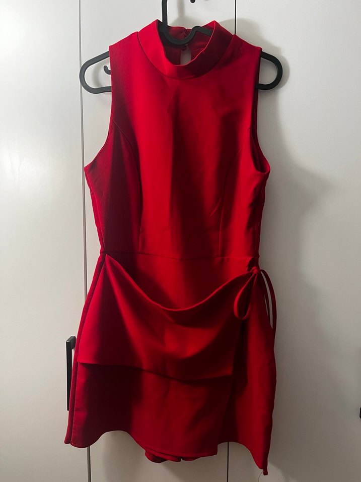 trendyolmilla kırmızı tulum - Görsel 2