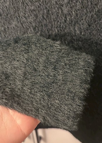 mango siyah yünlü kazak - Görsel 4