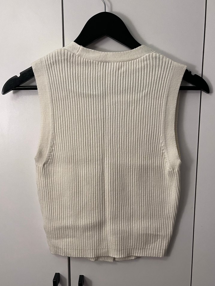 trendyolmilla beyaz yelek - Görsel 3