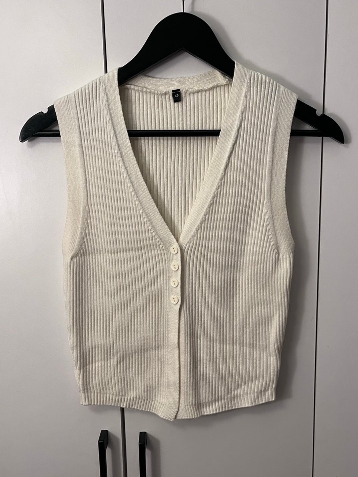 trendyolmilla beyaz yelek - Görsel 2