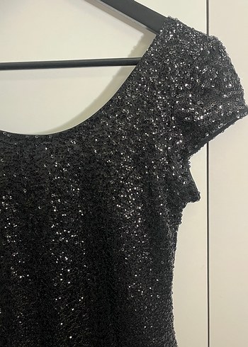 H&M payetli elbise - Görsel 5