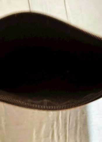 Siyah Baskılı Fermuarlı Kadın  Çanta - Görsel 2