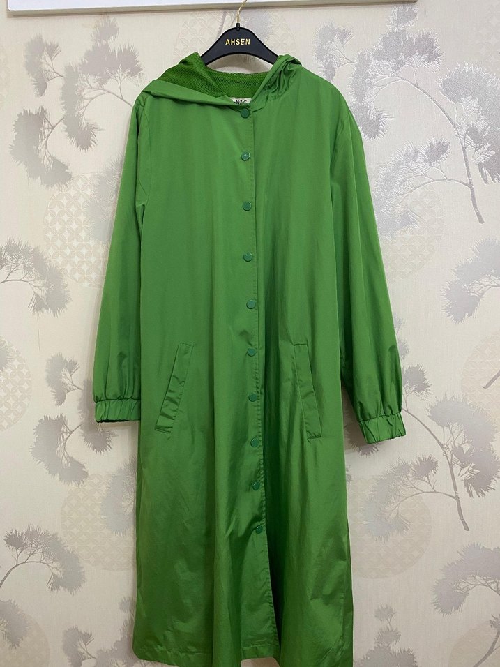 Yeşil Düğmeli Kadın Ceket HENZA - Görsel 2