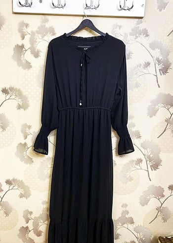 Siyah Uzun Elbise - Görsel 3