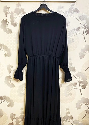 Siyah Uzun Elbise - Görsel 4