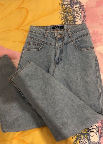 Diğer Geniş Kesim Kadın Denim Pantolon