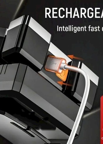 Mavi Desenli Metal Kemerli LED Kafa Lambası. SIFIR ÜRÜN - Görsel 3