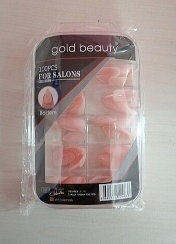 GOLD BEAUTY 717 TAKMA TIRNAK  protez - Görsel 2