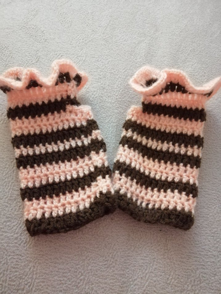 Bohem Tarzı fırfırlı Örgü Kadın Eldiveni. Hediyelik - Görsel 5