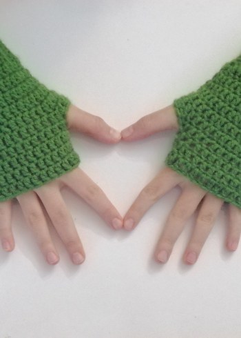 Renkli Örgü Parmaksız Eldivenler - Görsel 4