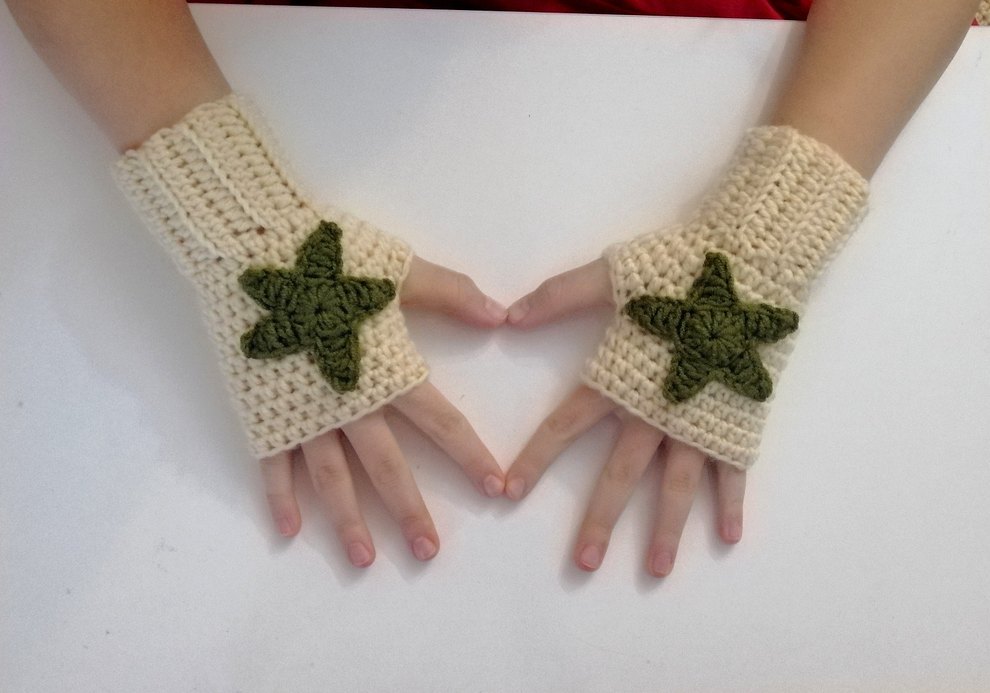 Renkli Örgü Parmaksız Eldivenler - Görsel 2