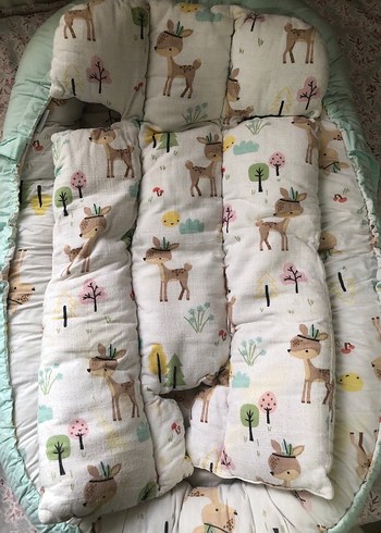 Anne yanı bebek Seti - Renkli Baskılı - Görsel 3