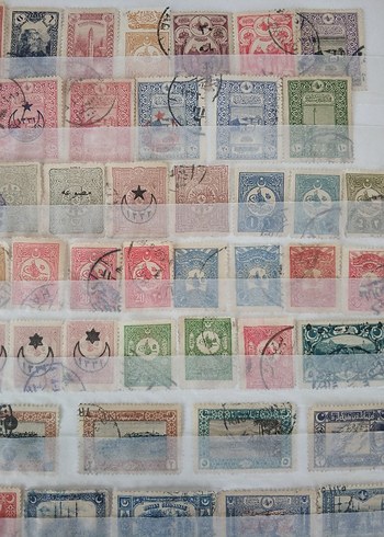 Beden Renk 67 adet Osmanlı Pul Koleksiyonu
