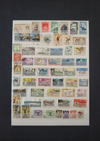 54 çeşit Türk pulları