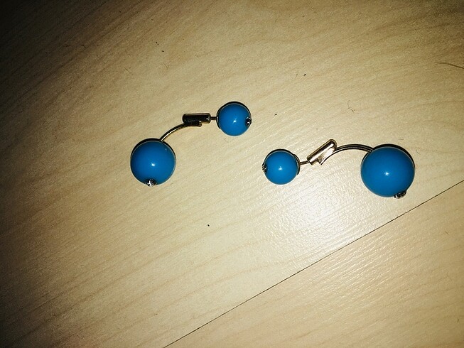 swarovski Mavi top küpe