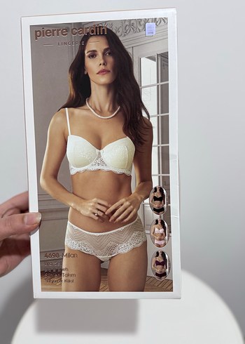 Pierre Cardin siyah Desenli Sütyen Takımı - Görsel 2