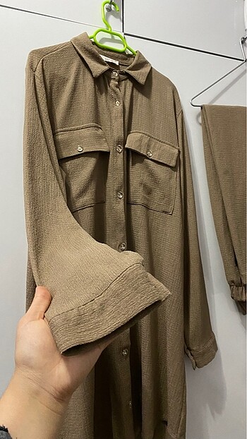 l Beden camel Renk Tunik pantolon takım