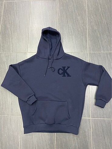 Ck nakışlı unisex sweatshirt
