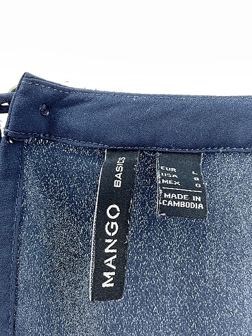 l Beden lacivert Renk Mango Bluz %70 İndirimli.