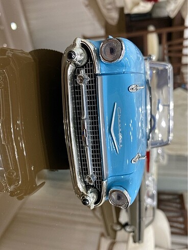  Beden 1/18 ölçek 1957 model CHEVY BEL AIR