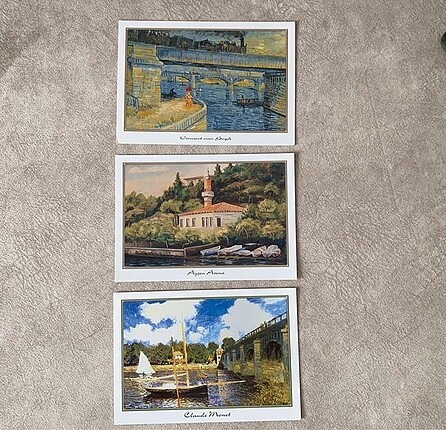 6 Adet Renkli Kartpostal